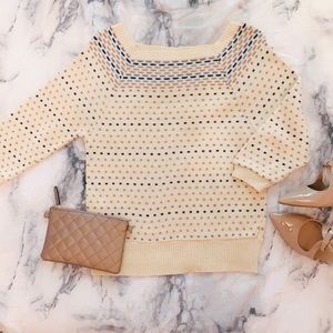 Vintage Knit Cream Sweater